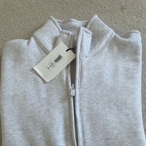 Aritzia Cozy Sweatfleece Boyfriend 1/2 Zip